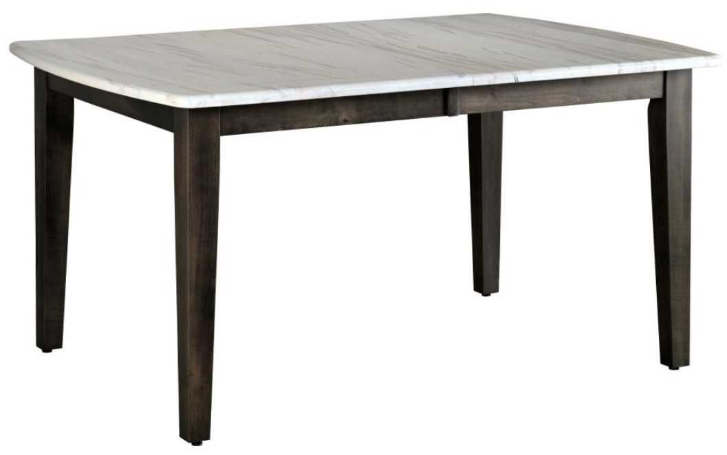 Country View Woodworking Customizable Make It Your Way 4 Wormy Maple Top Dining Table with 4 Self Store Leaves