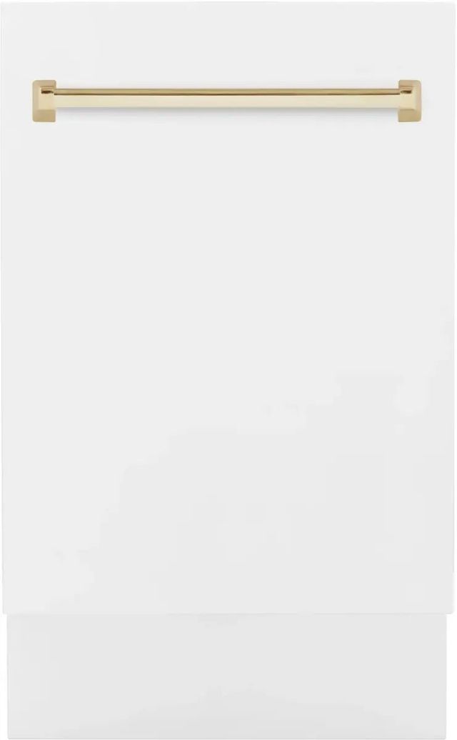 ZLINE Autograph Edition 18" White Matte Built In Dishwasher-0