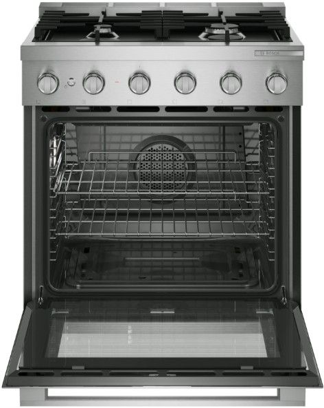 Bosch® 500 Series 30” Stainless Steel Freestanding Gas Range-1