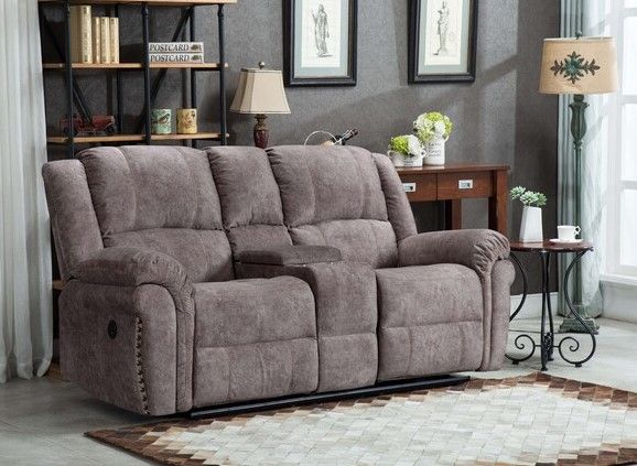 Milton Greens Stars Brown Power Recliner Loveseat-1