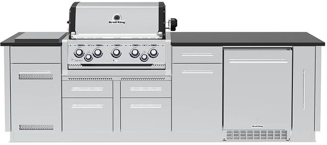 Broil King® Imperial™ S 590iF Stainless Steel Natural Gas Outdoor Kitchen Kit-0