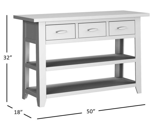 Jofran Inc. Telluride Driftwood Console Sofa Table-2