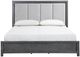New Classic® Home Furnishings Odessa Charcoal King Upholstered Panel Bed-2