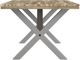 Elements International Callista Beach Dining Table with Natural Base-2