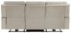 Homelegance® Celeste Taupe Double Power Reclining Sofa with Power Headrests-2