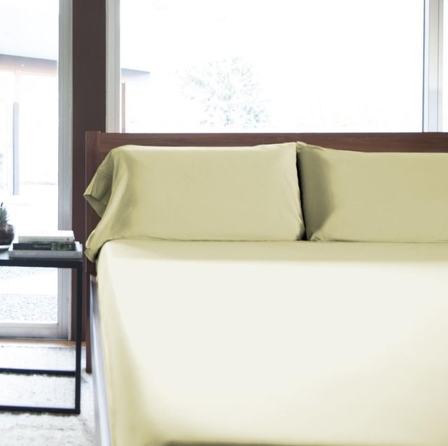 Malouf® Woven™ 2-Piece Citron Rayon From Bamboo Split Head California King Sheet Set-1