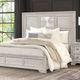 Furniture of America® Argenthart 4-Piece Light Gray Queen Bedroom Set-1