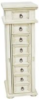 Million Dollar Rustic White Jewelry Chest with Side Door-0