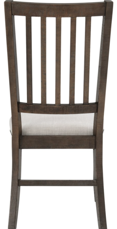 Jofran Inc. Willow Creek Chocolate Brown Slatback Dining Chair-3