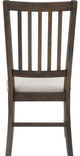 Jofran Inc. Willow Creek Chocolate Brown Slatback Dining Chair-2