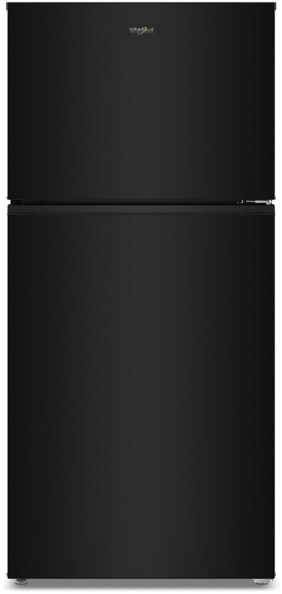 Whirlpool® 30" 19.3 Cu. Ft. Black Top Freezer Refrigerator with Total Coverage Cooling-0