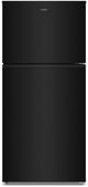 Whirlpool® 30" 19.3 Cu. Ft. Black Top Freezer Refrigerator with Total Coverage Cooling-0