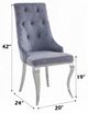 ACME Furniture Dekel 2-Piece Gray Side Chair Set-4