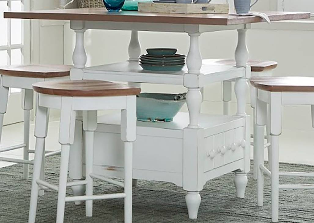 Progressive® Furniture Shutters Light Oak Counter Table with