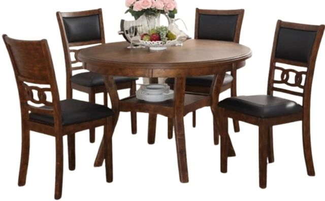 American Wholesale Furniture Gia 5-Piece Brown Dining Set-0