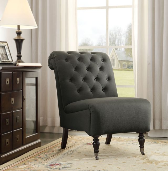 Linon Cora Charcoal Accent Chair-4