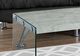 Monarch Specialties Inc. Grey Cement Coffee Table with Tempered Glass Base-1