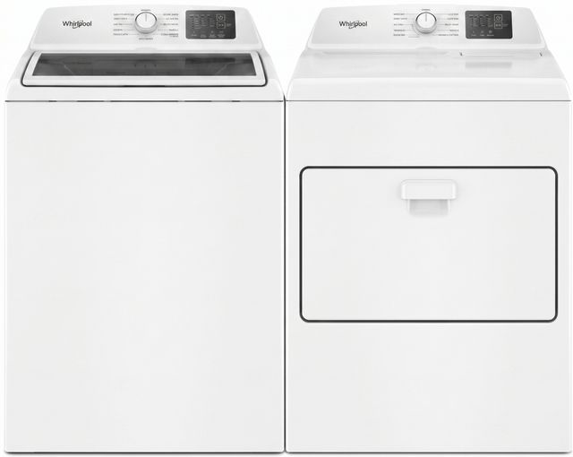 Whirlpool® White Top Load Washer & Electric Dryer Laundry Pair-0