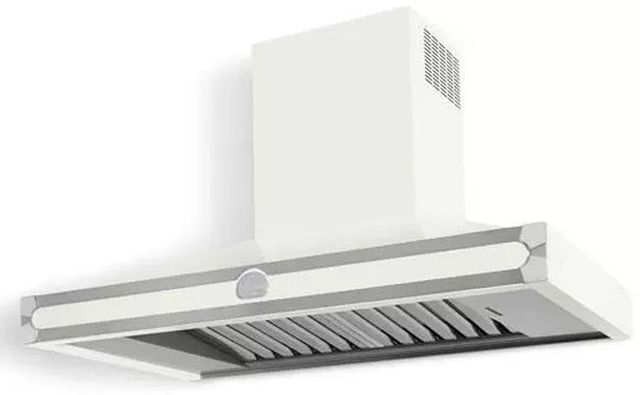La Cornue CornuFé 110 43" Pure White Wall Mounted Chimney Hood-1