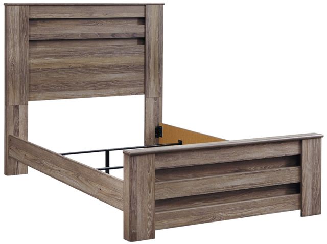 Signature Design by Ashley® Zelen 2-Piece Warm Gray Full Panel Bed Set-1