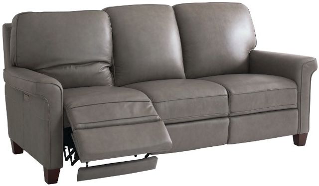 Bassett® Furniture Club Level Dixon Granite Leather Power Reclining Sofa-2