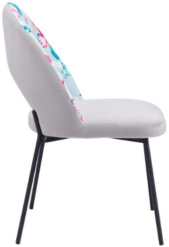 Zuo® Modern Torrey Gray/Multi-Colored Dining Chair-2
