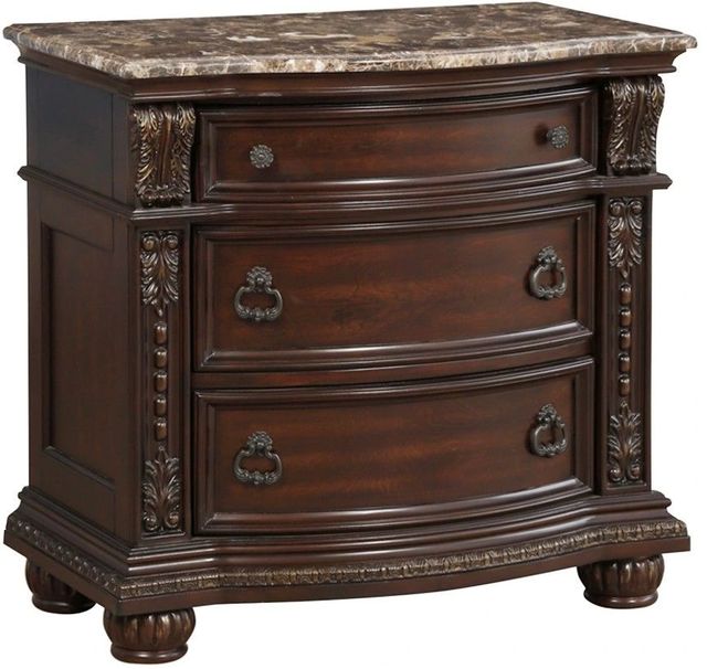 Homelegance® Cavalier Dark Cherry Nightstand-0