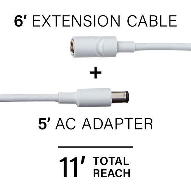 Sanus® White 6' Amazon Echo Show 15 Extension Cord Cable-1