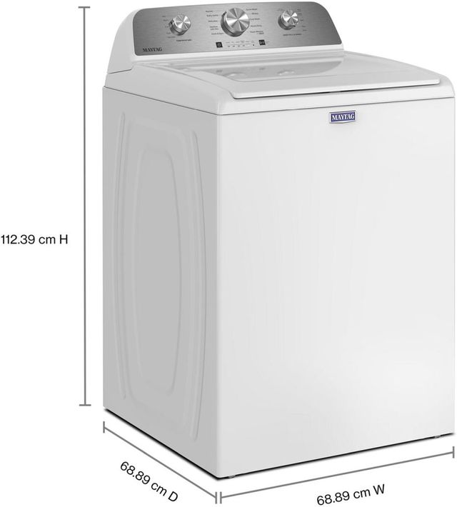 Maytag® White Top Load Washer & Electric Dryer Laundry Pair-3