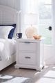 American Woodcrafters Heritage Coast Coastal White 2-Drawer Nightstand-1