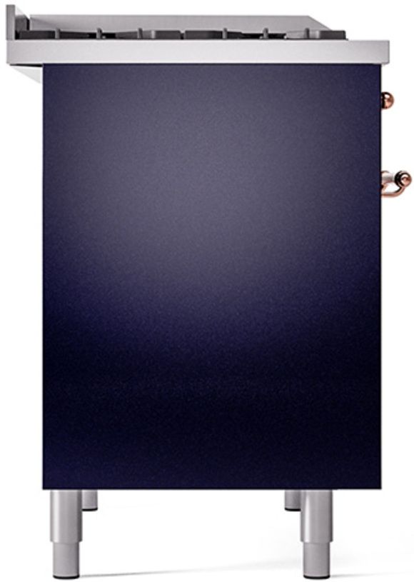 Ilve® Nostalgie II Series 40" Midnight Blue Pro Style Dual Fuel Range-3