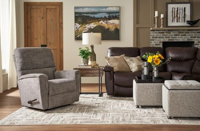 La-Z-Boy® Ava Truffle Manual Rocking Recliner-1
