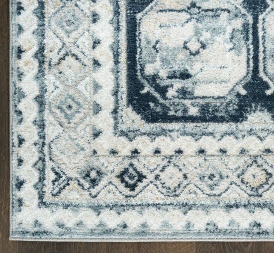 Nourison Home™ Dekor Gray/Navy Indoor 5'x7' Area Rug-3