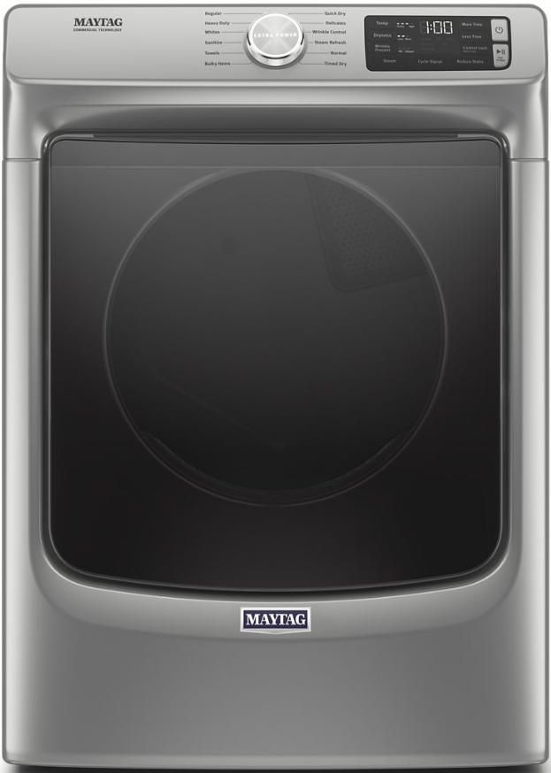 Maytag® Metallic Slate Front Load Washer & Electric Dryer Laundry Pair-3