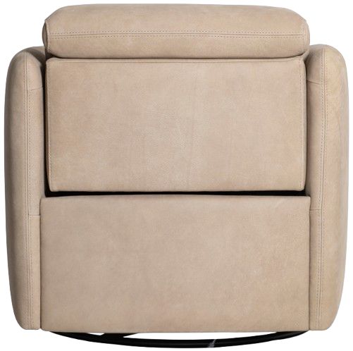 Bernhardt Livvy Bernhardt Living Brown Leather Power Reclining Swivel Chair-4