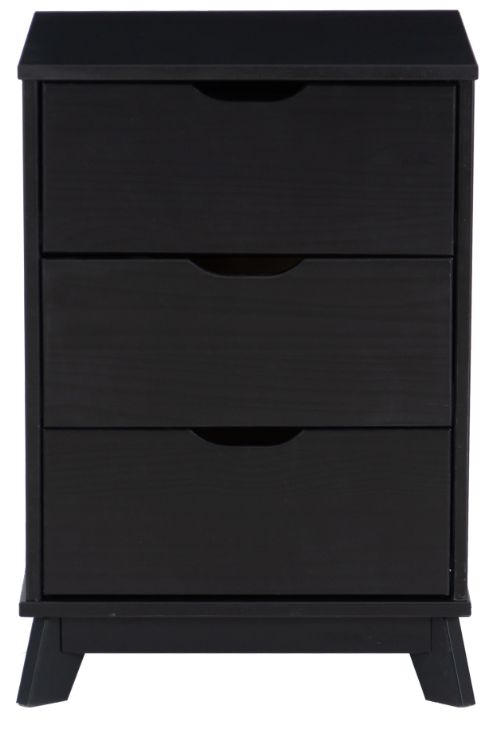 Powell® Portix 2-Piece Black 3-Drawer Nightstand Set-4