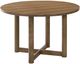 Coaster® Biltmore 5-Piece Beige/Walnut Round Dining Set-1