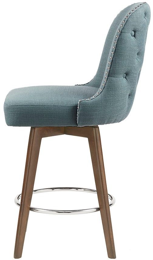 Olliix by Madison Park Blue Kobe Counter Stool-2