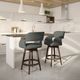 Amisco Customizable Joshua Swivel Counter Stool-1