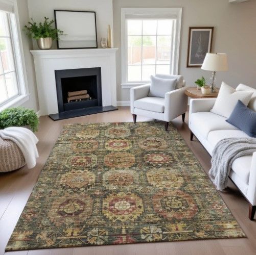 Dalyn™ Rug Company Silk Road SR11 Fern 5' x 8' Area Rug-4
