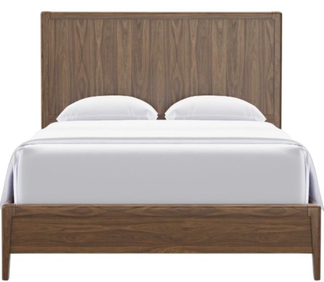 Vaughan-Bassett NordHaven Nordic Walnut Queen Panel Bed-0