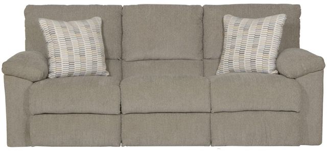 American Wholesale Furniture Tyler Pewter Manual Reclining Sofa-0