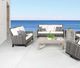 CabanaCoast® Customizable Chateau Wooden 42"x42" Outdoor Rectangular Coffee Table-4