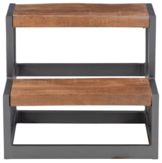 Powell® Bodie Gunmetal/Natural Bed Steps-3