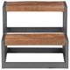 Powell® Bodie Gunmetal/Natural Bed Steps-3