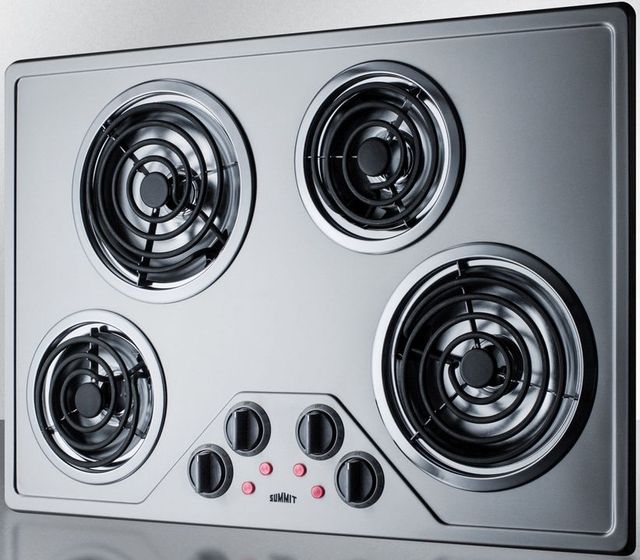 Summit® 30" Stainless Steel Electric Cooktop-1
