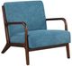 Coaster® Foster Cappuccino/Peacock Blue Accent Chair-0