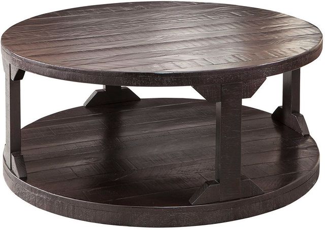 Signature Design by Ashley® Rogness 3-Piece Rustic Brown Living Room Table Set-3