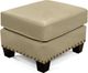 England Furniture Salem Leather Ottoman with Nailhead Trim-1