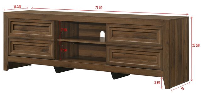 Crown Mark Lorraine Brown TV Stand-2